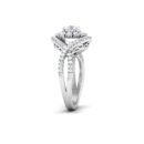Blossoming Sparkle: 0.4 Carat Diamond Floral Ring, Nature's Radiance in 18k Gold