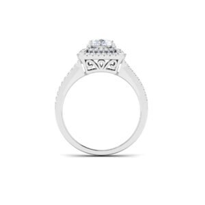 Ethereal Luminary: 0.8 Carat Diamond Ring, Captivating Brilliance in 18k Gold