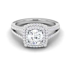 Ethereal Luminary: 0.8 Carat Diamond Ring, Captivating Brilliance in 18k Gold
