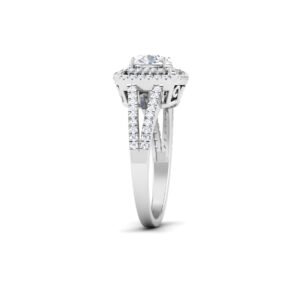 Ethereal Luminary: 0.8 Carat Diamond Ring, Captivating Brilliance in 18k Gold