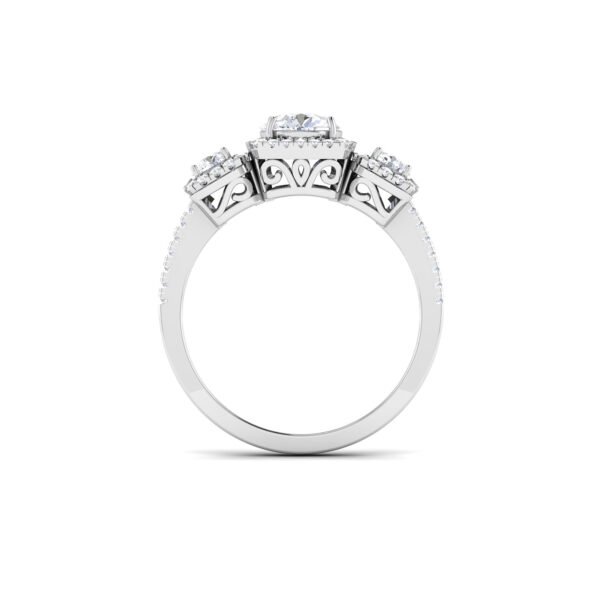 Glimmering Aura: 0.8 Carat Diamond Ring, Mesmerizing Brilliance in 18k Gold