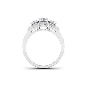Dazzling Whispers: 0.50 Carat Diamond Ring, Delicate Brilliance in 18k Gold