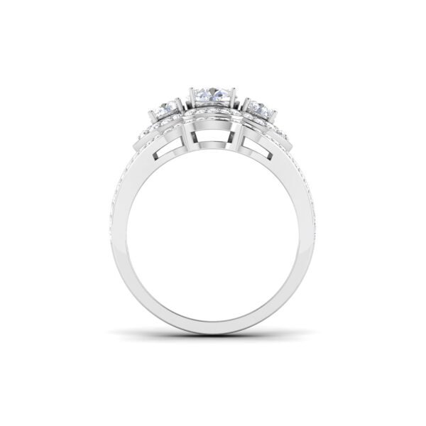 Dazzling Whispers: 0.50 Carat Diamond Ring, Delicate Brilliance in 18k Gold