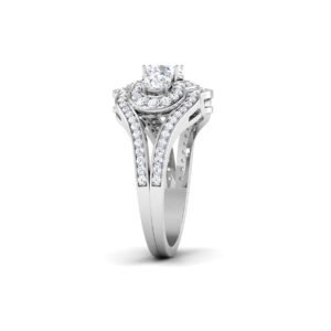 Dazzling Whispers: 0.50 Carat Diamond Ring, Delicate Brilliance in 18k Gold