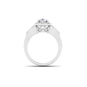Luminary Serenade: 0.70 Carat Diamond Ring, Captivating Radiance in 18k Gold
