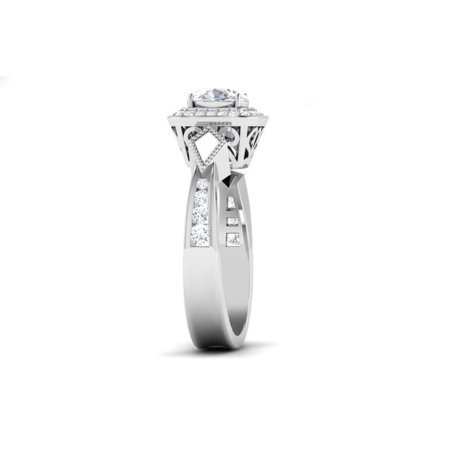 Luminary Serenade: 0.70 Carat Diamond Ring, Captivating Radiance in 18k Gold