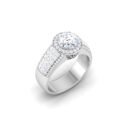 Enchanted Opulence: 1.5 Carat Diamond Ring, Spellbinding Glamour in 18k Gold
