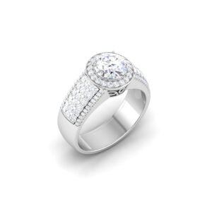 Enchanted Opulence: 1.5 Carat Diamond Ring, Spellbinding Glamour in 18k Gold