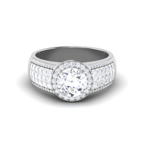 Enchanted Opulence: 1.5 Carat Diamond Ring, Spellbinding Glamour in 18k Gold