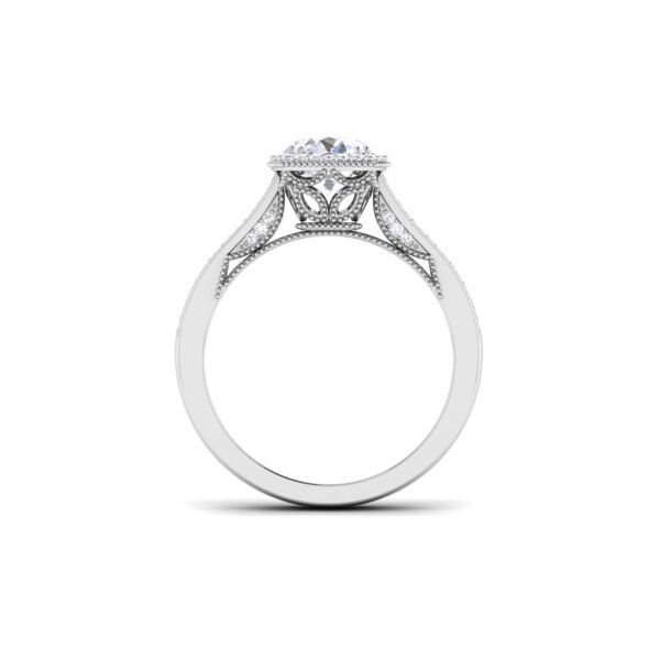 Twilight Sparkle: 0.8 Carat Diamond Ring, Enchanting Elegance in 18k Gold - Image 2