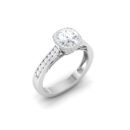 Twilight Sparkle: 0.8 Carat Diamond Ring, Enchanting Elegance in 18k Gold