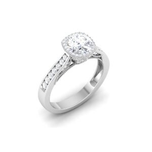 Twilight Sparkle: 0.8 Carat Diamond Ring, Enchanting Elegance in 18k Gold