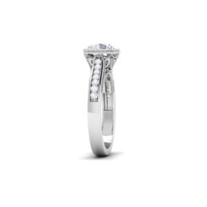 Twilight Sparkle: 0.8 Carat Diamond Ring, Enchanting Elegance in 18k Gold