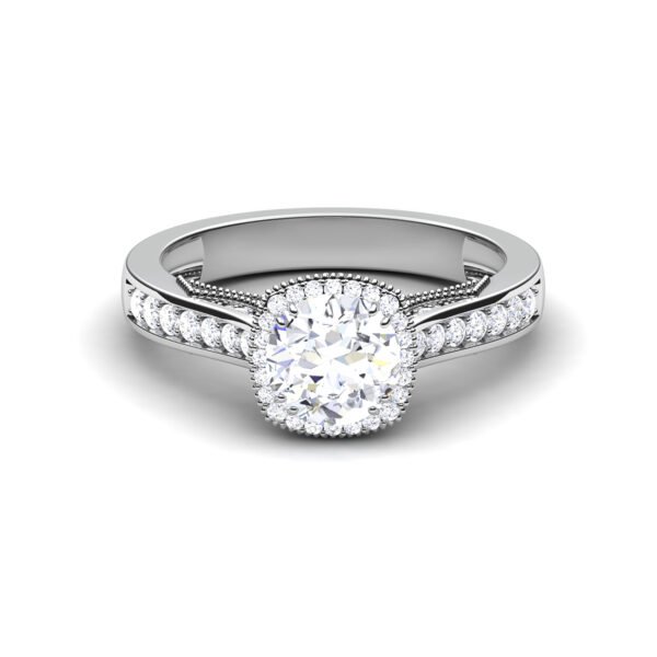 Twilight Sparkle: 0.8 Carat Diamond Ring, Enchanting Elegance in 18k Gold