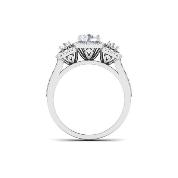 Golden Aura: 0.8 Carat Diamond Ring, Captivating Glow in 18k Gold