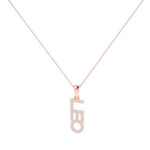 Leo Zodiac Name Pendant with Diamonds