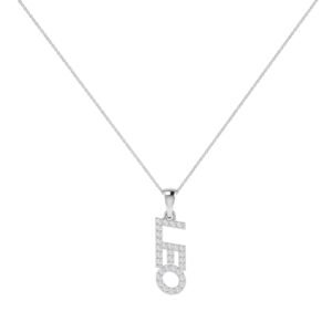 Leo Zodiac Name Pendant with Diamonds