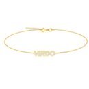 Virgo Zodiac Name Bracelet with Diamonds