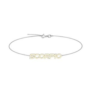 Scorpio Zodiac Name Bracelet with November Birthstone Citrine