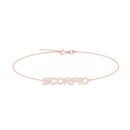 Scorpio Zodiac Name Bracelet with Diamonds