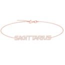 Sagittarius Zodiac Name Bracelet with Diamonds