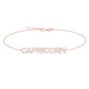 Capricorn Zodiac Name Bracelet with Diamonds