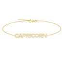 Capricorn Zodiac Name Bracelet with Diamonds