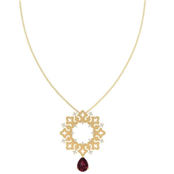 Sheikh Zayed Mosque Inspired Garnet Jewelry