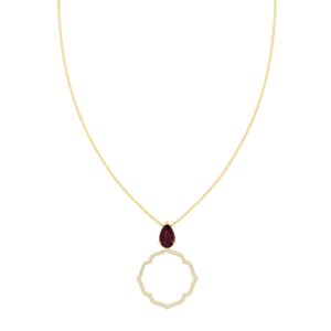 Enchanting Blossom: An 18k Gold Necklace Inspired by Sheikh Zayed Mosque