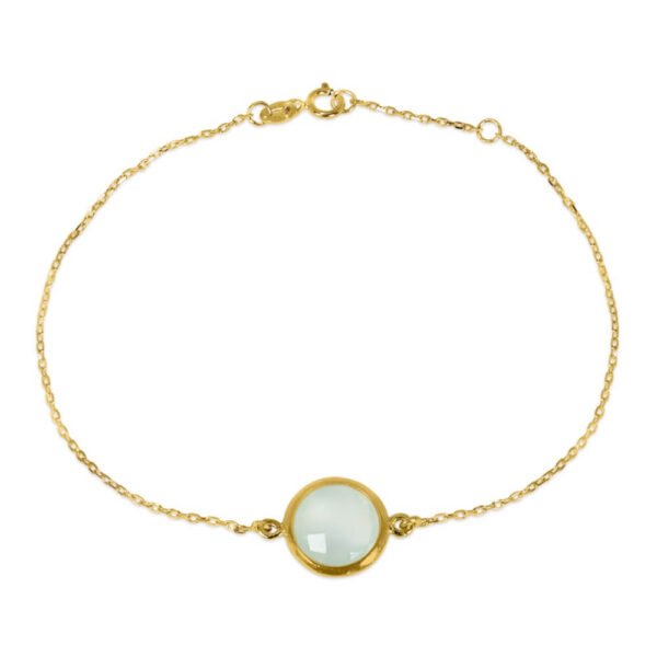 Chalcedony Bracelet in 18K Gold