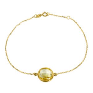 Citrine Bracelet in 18K Gold