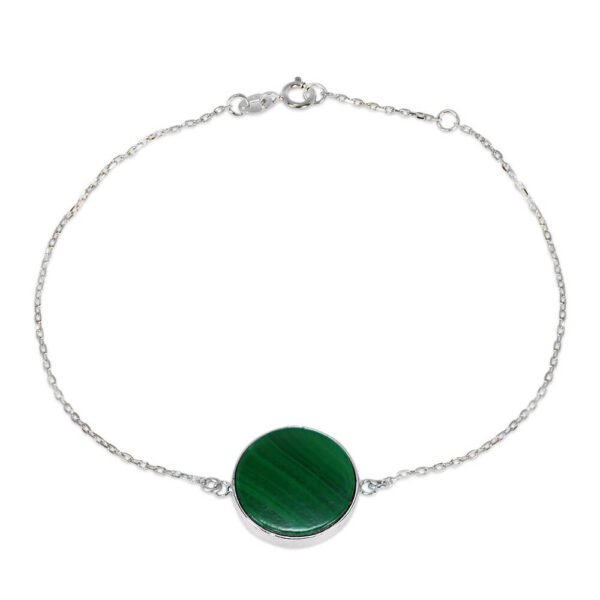 Malachite Bracelet in 18K Gold