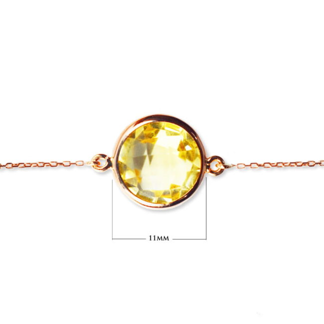 Citrine Bracelet in 18K Rose Gold - Image 3