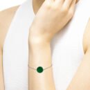 Malachite Bracelet in 18K Gold