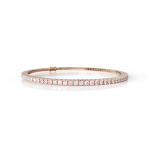 1.68 Carat Natural Diamond Diamond Tennis Bracelet in 18K Gold – 1.7MM Luxury Bracelet Dubai UAE