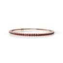 18K Gold Natural Garnet Tennis Bracelet (2 MM)