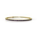 18K Gold Natural Blue Sapphire Tennis Bracelet (2 MM)