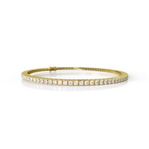 1.68 Carat Natural Diamond Diamond Tennis Bracelet in 18K Gold – 1.7MM Luxury Bracelet Dubai UAE