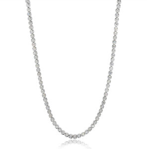 Diamond Tennis Necklace in 18K White Gold (1.97ct)