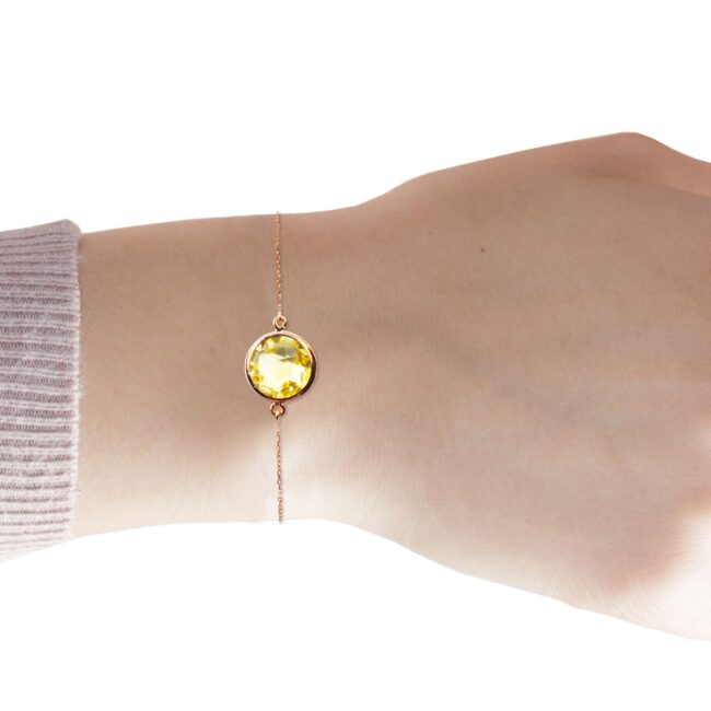 Citrine Bracelet in 18K Rose Gold - Image 2