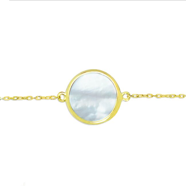 Mother of Pearl Bracelet in 18K Gold - Image 2