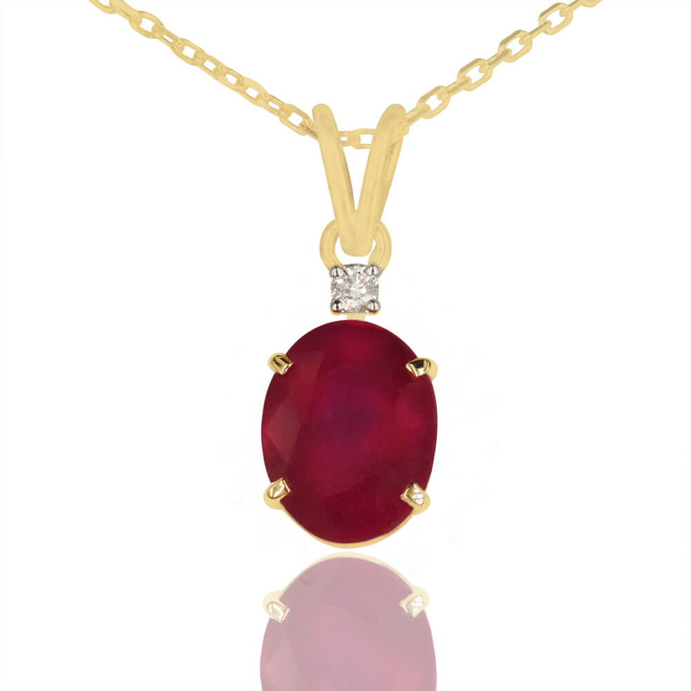 Ruby pendant outlet necklace