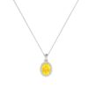 Diana Oval Citrine and Flashing Diamond Pendant in 18K Gold (0.65ct)