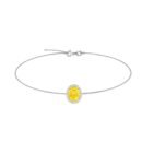 Diana Oval Citrine and Flashing Diamond Bracelet in 18K Gold (0.65ct)