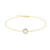 Diana Round Moonstone and Beaming Diamond Bracelet in 18K Gold (0.56ct)