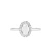 Diana Oval Moonstone and Beaming Diamond Ring in 18K Gold (0.25ct)