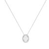 Diana Oval Moonstone and Beaming Diamond Necklace in 18K Gold (1ct)