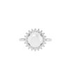 Diana Round Moonstone and Beaming Diamond Ring in 18K Gold (1.55ct)