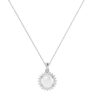 Diana Round Moonstone and Beaming Diamond Pendant in 18K Gold (1.55ct)