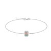 Diana Emerald  Cut Opal and Shining Diamond Bracelet in 18K Gold (0.13ct)